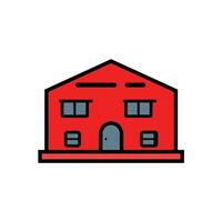 Illustration of a Red House vector