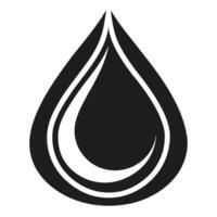 black drop of oil vector