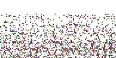 Abstract banner with a colourful pixel dot design vector