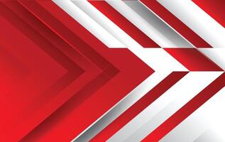 modern red white arrow abstract background design vector