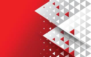 abstract modern small triangles red white background design vector