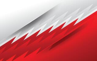 abstract zig zag modern red white background design vector