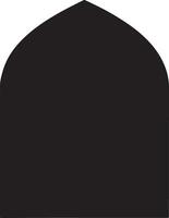 Islamic Architecture Window Frames in Silhouette Style vector