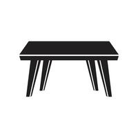 A black and white illustration of a table vector