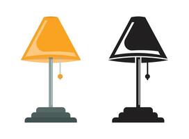 A lamp and a table lamp vector