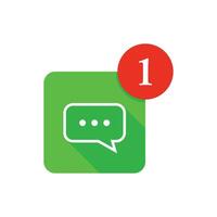 Chat app icon vector