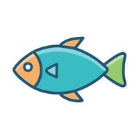 Fish cartoon icon isolated on white background for your web and mobile app design, Fish logo concept vector