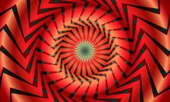 Abstract concentric circular shiny red background. vector