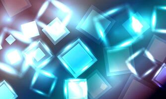 Abstract background with colorful square. shiny blue light. bright blue. vector