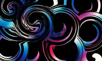 Grunge colorful circle swirl. circular pattern soft color. vector
