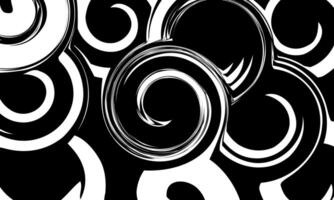 Grunge black and white circle swirl. round circle pattern. vector