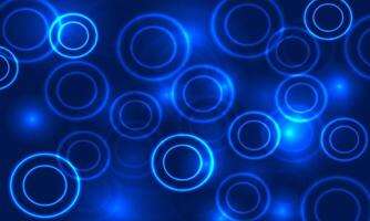 abstract circle pattern. glowing circle on blue background. shiny circles. vector