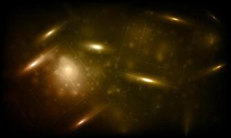 Lines in the shape of soft light sparkle on dark background. shiny light. vector