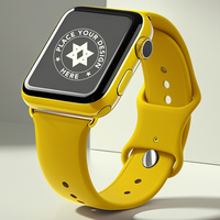 High resolution digital watch mockup for app design and UI presentation psd