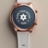 Professional smart digital watch mockup with an isolated design and touchscreen psd