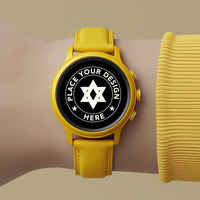 Modern smartwatch mockup with blank screen perfect for technology presentation psd
