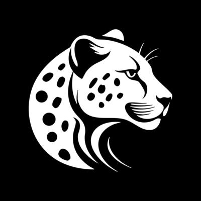 Logo Cheetah Black and white