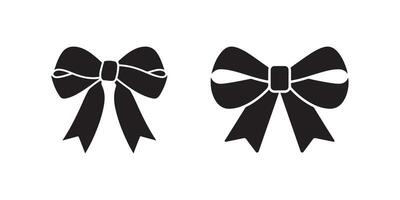 Bow Tie Icon . Stylish Bow Illustration. Isolated Design vector