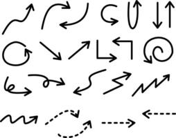 Illustration of arrow set vector