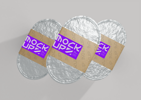 Takeout Container Mockup for Label Design psd