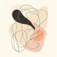curve lines and shapes abstract background vector