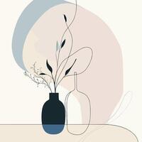lines and shapes abstract background vector