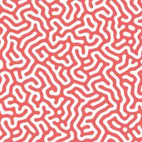 Dynamic abstract red wave pattern with smooth curved flow vector
