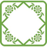 Seamless fluid green pattern with curving organic lines vector
