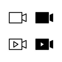 camera icon set. icons. Icon set. vector