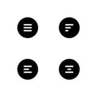 Menu icon set. Menu bar icon set. Icon set. vector