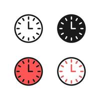 Clock icon set. Time icon. Icon set. vector