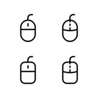 Computer mouse icon set. Mouse icon. Cursor icon vector