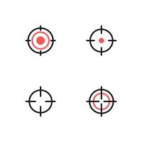 Target icon set. Icon set. Aim icon. vector