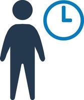Working hours icon vector
