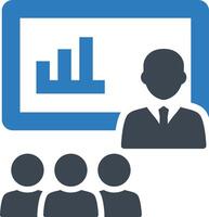 Group presentation icon vector