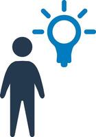 Idea person icon vector