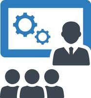 Man presentation icon vector