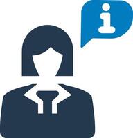 Interview speech icon vector