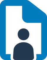 Account document icon vector