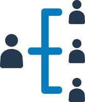 Boss hierarchy icon vector
