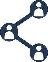 Connection relationship icon vector
