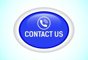 Contact us button design, Suitable for mobile app, and website vector