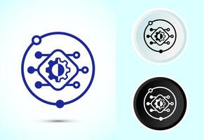 Digital transformation icon design. Digitalization sign suitable for mobile apps, and web vector