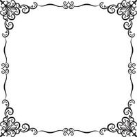 Incorporating Vintage Wedding Floral Ornament Borders into Your Theme vector