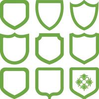 Set of vintage label and badges shape collections template for patch, insignias, overlay. vector