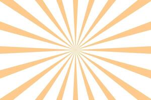 Orange comic sunburst background with rays. Geometric stripe line art design. Modern futuristic concept. vector