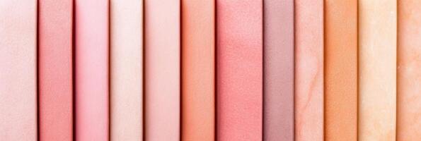 Pastel color palette featuring harmonious pink, beige, and gray swatches in an elegant and minimalistic layout for modern design inspiration photo