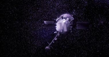 Exploration of deep space by an advanced spacecraft conducting research video