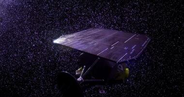 Exploring the universe with the deep impact spacecraft in wide space video