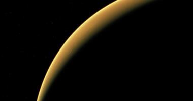 Vast curve of Mars captured against the backdrop of space video